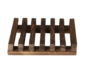 HappySoaps Bar & Zeep Houder - Donker Hout