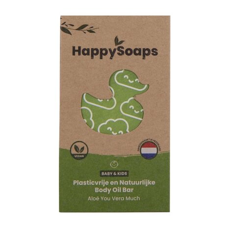 HappySoaps Baby & Kids Oil Bar Aloe You Vera Much - 80g