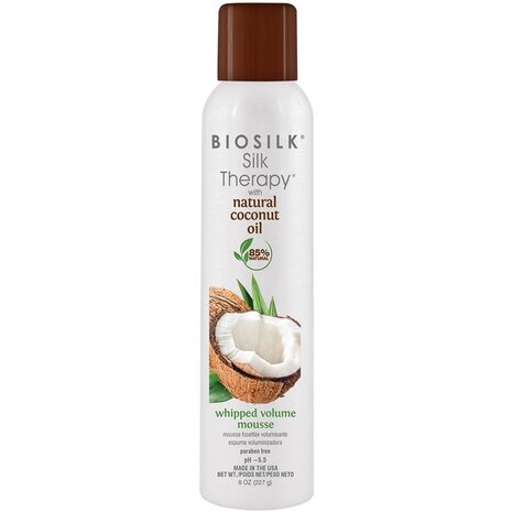 Biosilk Natural Coconut Whipped Volume Mousse - 227g.
