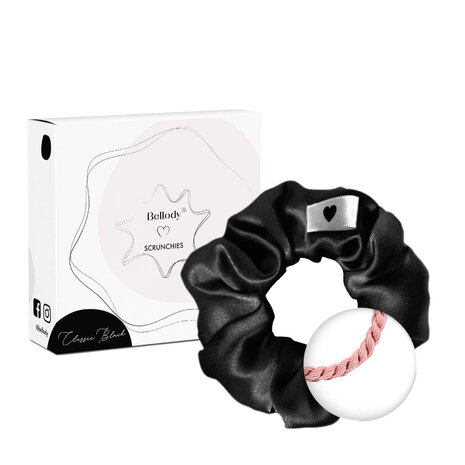 Bellody Scrunchie Haargummie Silk - Zwart