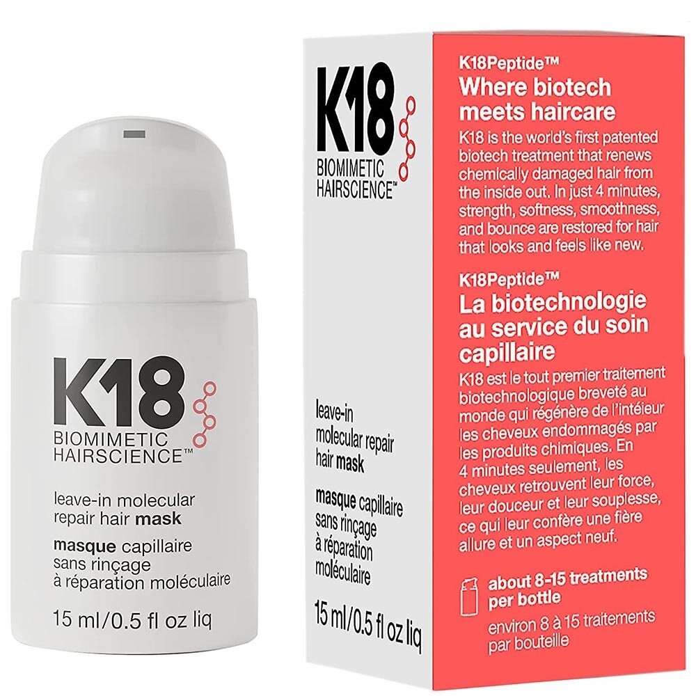 K18 Leave-In Molecular Repair Hair Mask - 15ml K18 Leave-In Molecular Repair Hair Mask - 15ml