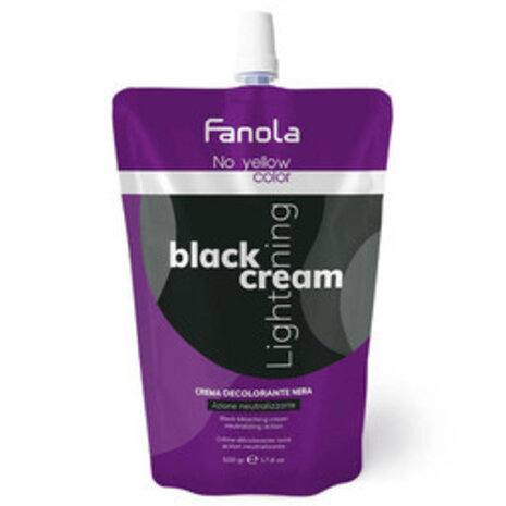 Fanola No Yellow Black Cream Lightener - 500g