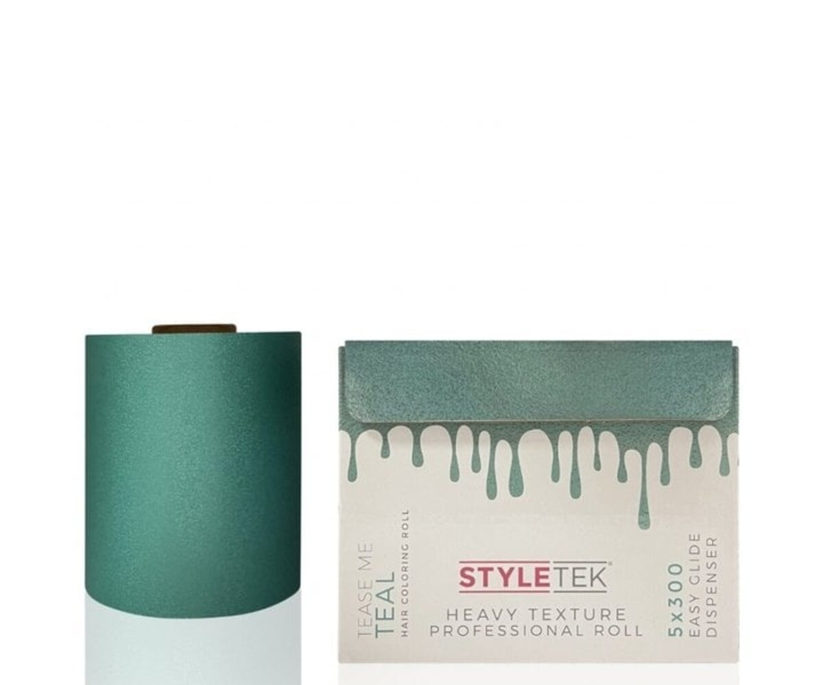 Styletek Tease Me Teal Heavy Texture Folie Rol - 100M