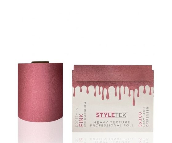 Styletek Pretty In Pink Heavy Texture Folie Rol - 100M