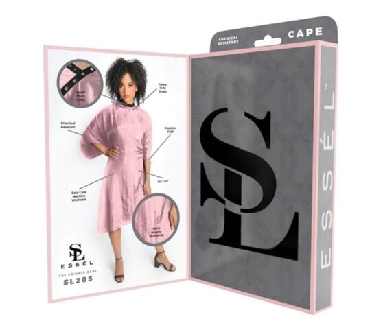 Essel The Crinkle Kapmantel Roze