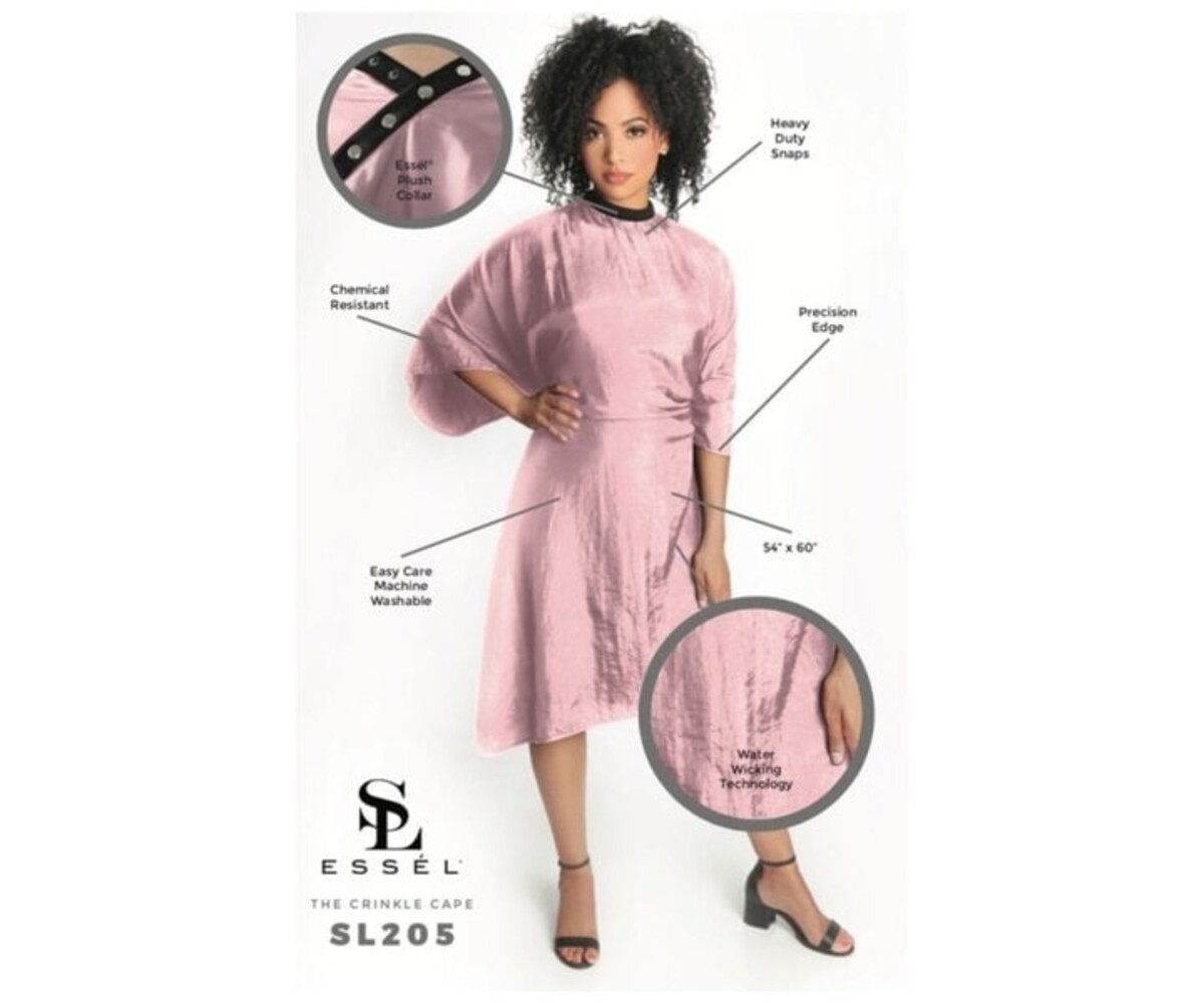 Essel The Crinkle Kapmantel Roze