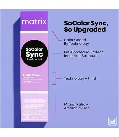 Matrix SoColor Sync Acidic Toner - 90ml