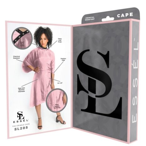 Essel The Crinkle Kapmantel Roze