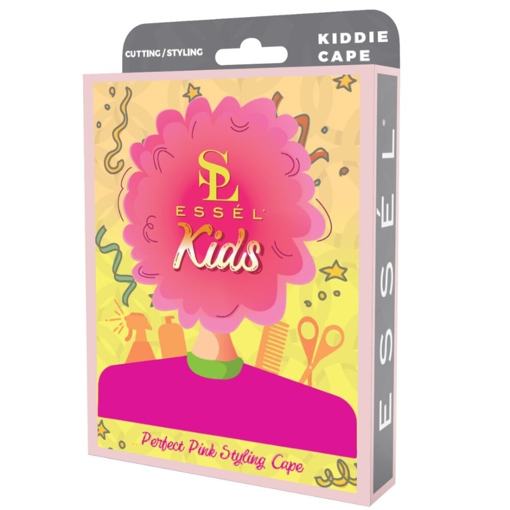 Essel Perfect Pink Styling Cape met drukknopen- 91x74cm Essel Perfect Pink Styling Cape met drukknopen- 91x74cm