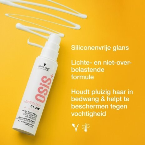 Schwarzkopf OSiS+ Smooth & Shine Glow Frizz Control & Shine Serum - 50ml