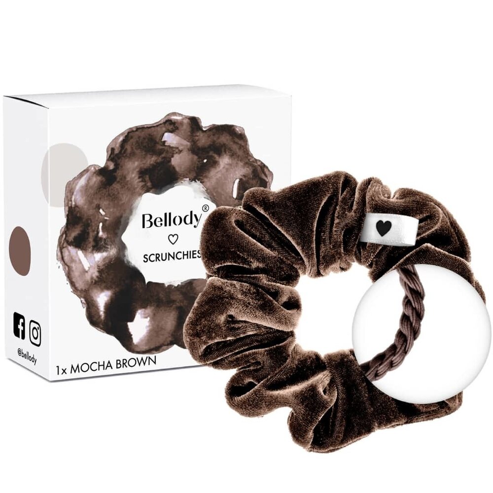 Bellody Scrunchie Haargummie - Mocha Bruin