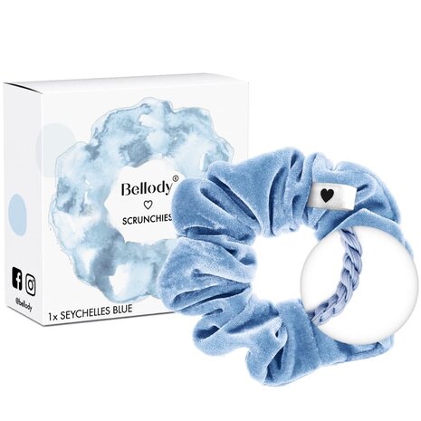 Bellody Scrunchie Haargummie - Lichtblauw