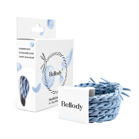 Bellody Haargummie Elastiek - Seychelles Blauw