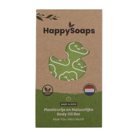 HappySoaps Baby & Kids Oil Bar Aloe You Vera Much - 80g