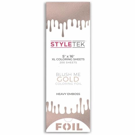 Styletek XL Aluminium Folie - Blush Me Gold - 200 stuks