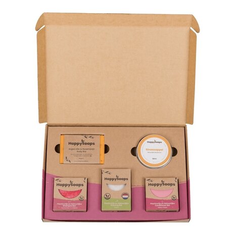 HappySoaps Plasticvrije Verzorging Giftbox Fruity Passion - Large