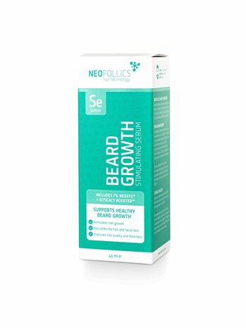 Neofollics Beard Growth Stimulating Serum 45ml + Dermaroller 0.5mm
