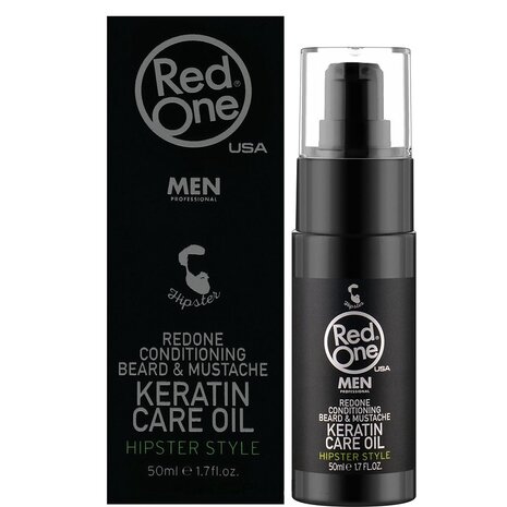 Red One Conditioning Beard & Mustache Keratin Care Oil - 50ml