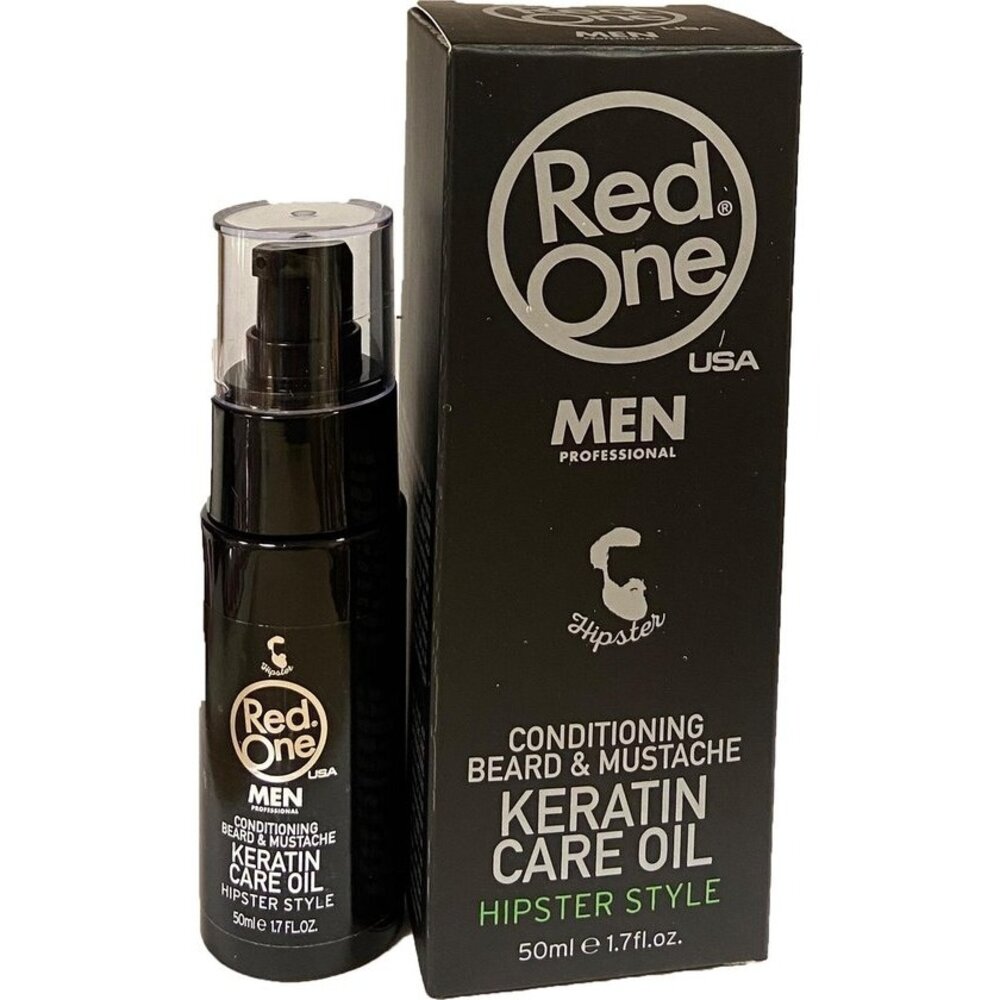 Red One Conditioning Beard & Mustache Keratin Care Oil - 50ml