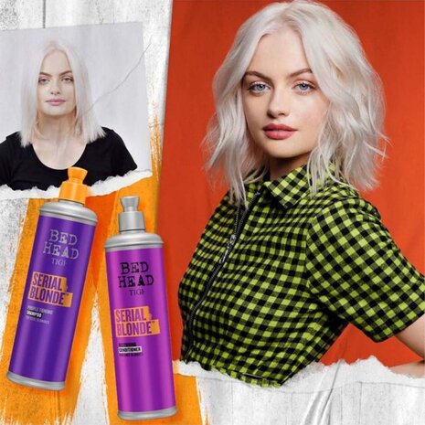 TIGI Serial Blonde Purple Toning Shampoo - 400ml
