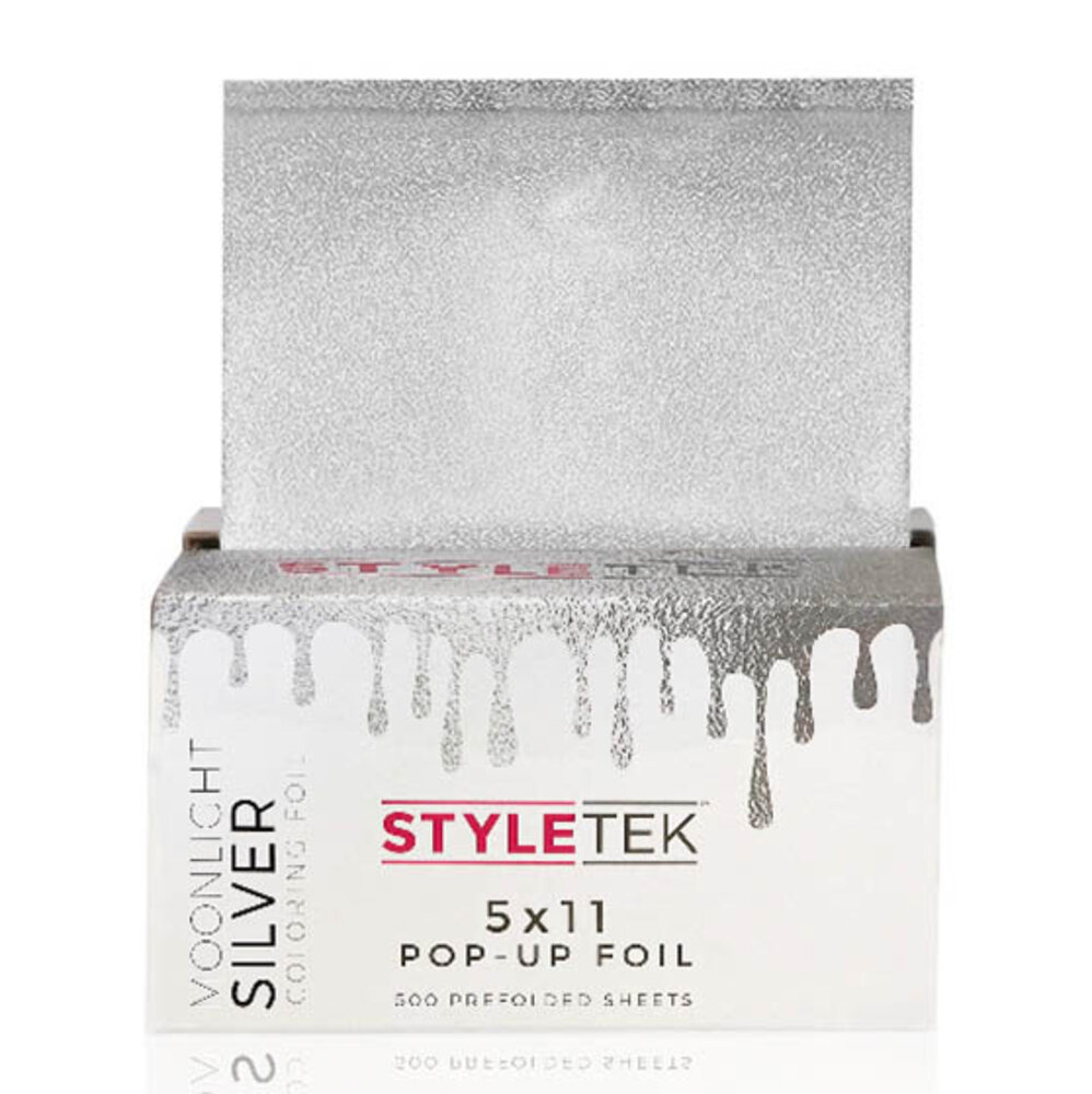 Styletek Voorgevouwen 5x11 Pop Up Moonlight Silver Folie - 500 stuks