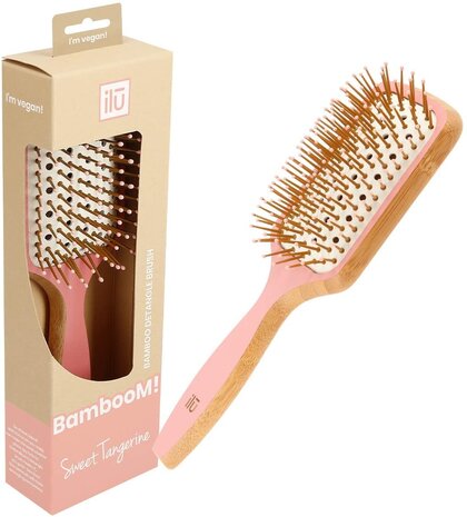 Bamboom Detangler Sweet Tangerine Paddle Brush