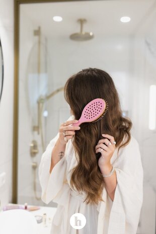 Bamboom Detangler Pink Flamingo Hairbrush - Large