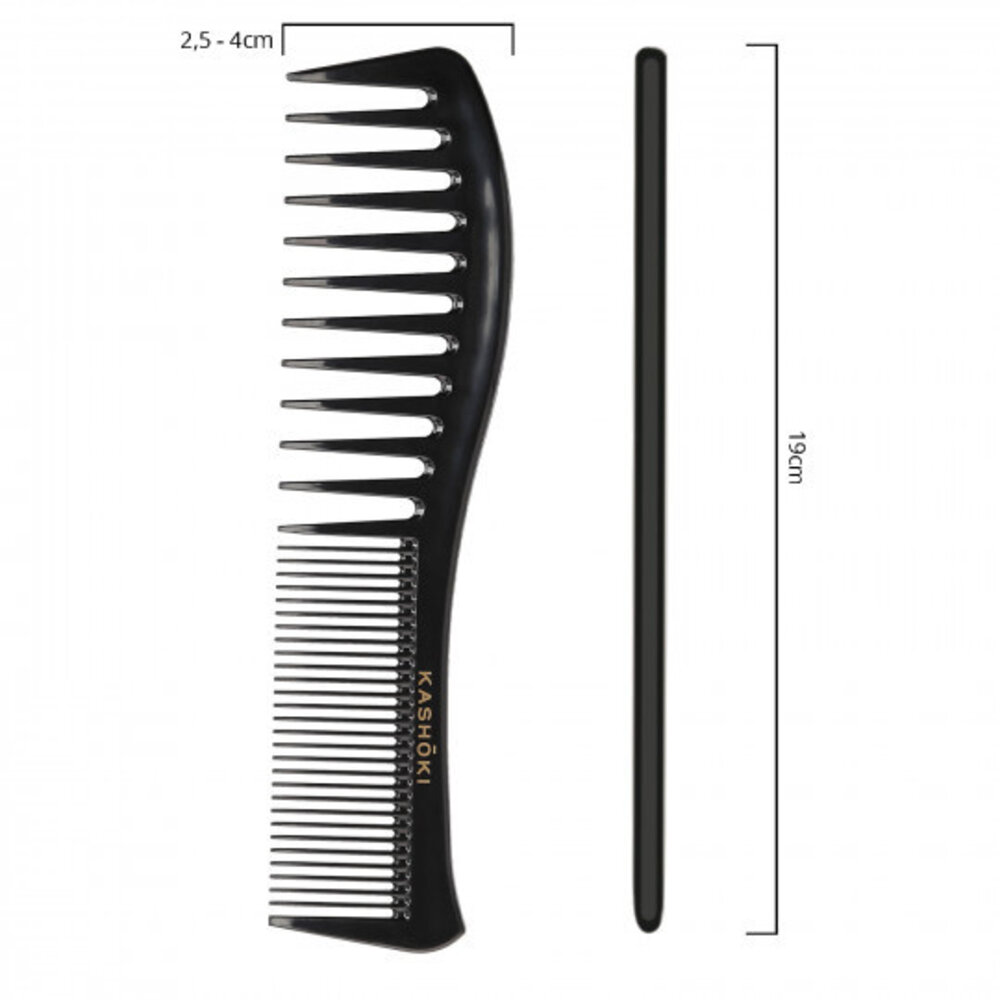 KASHŌKI Various Tooth Detangling Comb Tomoko - Wavy