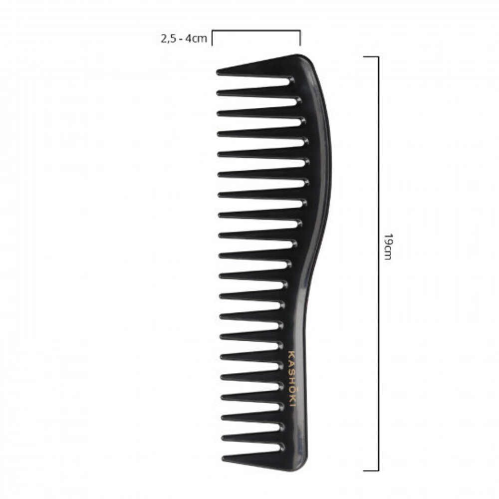KASHŌKI Wide Tooth Detangling Comb Sachiko - Wavy