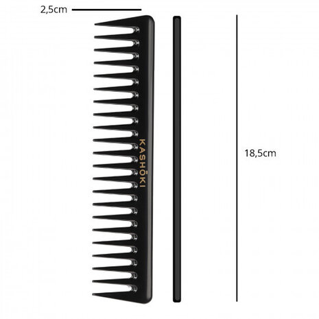 KASHŌKI Wide Tooth Detangling Comb Youko - Straight