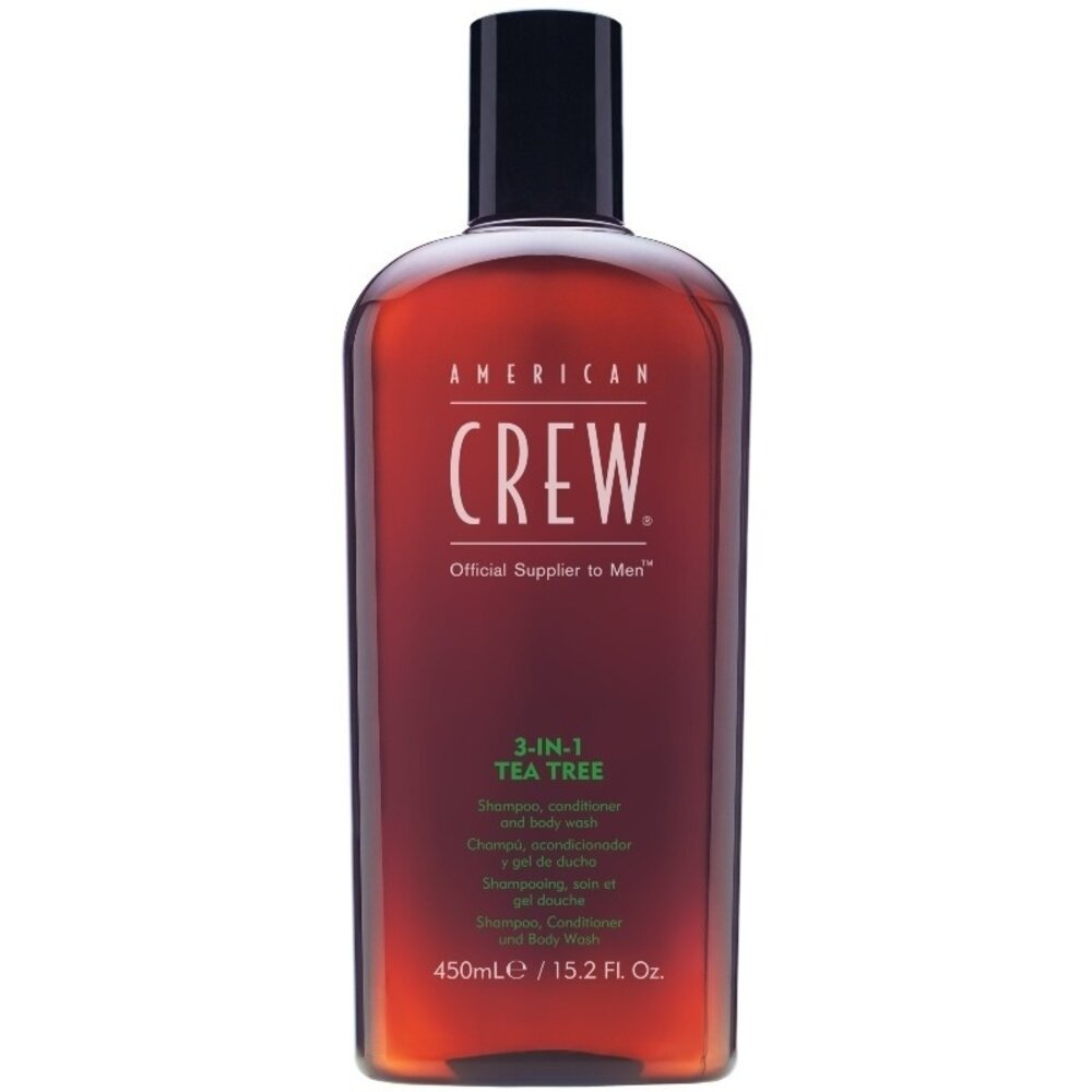 American Crew 3-in-1 Tea Tree shampoo, conditioner, body wash