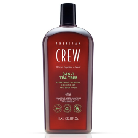 American Crew 3-in-1 Tea Tree shampoo, conditioner, body wash