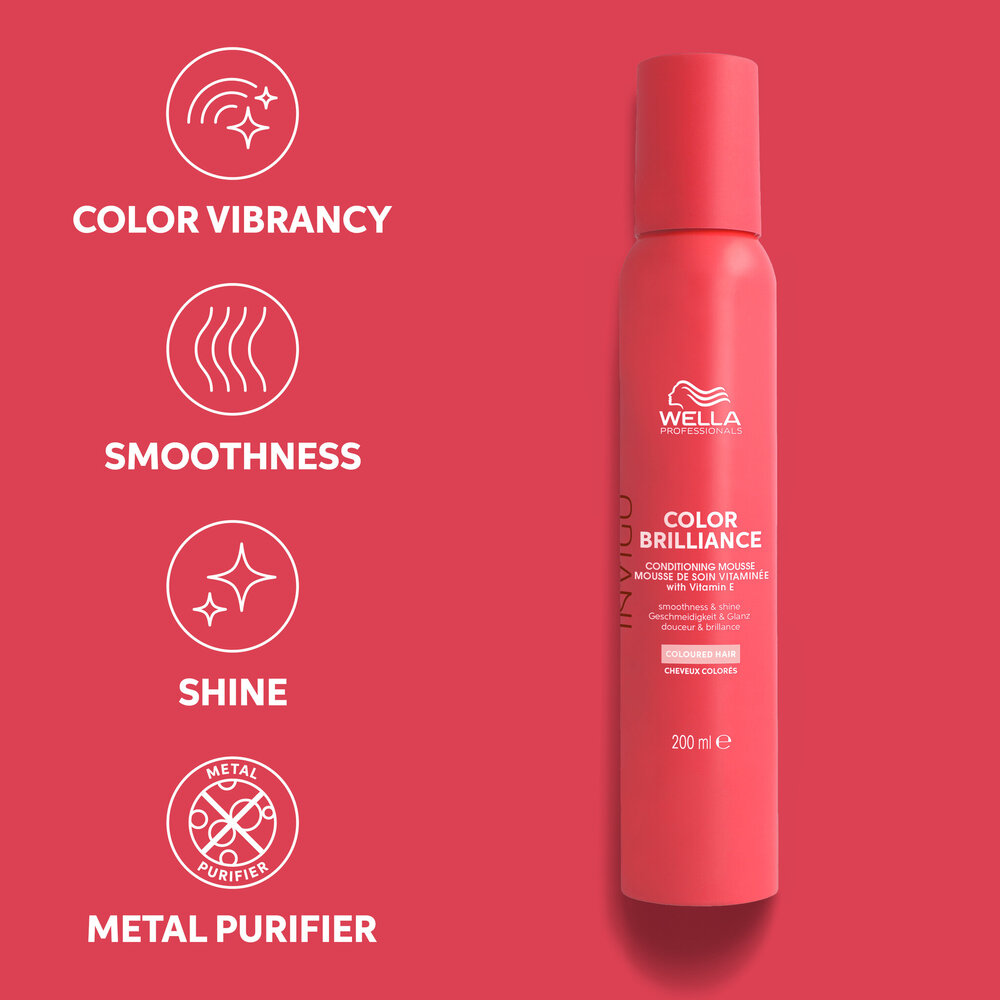 Wella Invigo Color Brilliance Vitamin Mousse - 200ml
