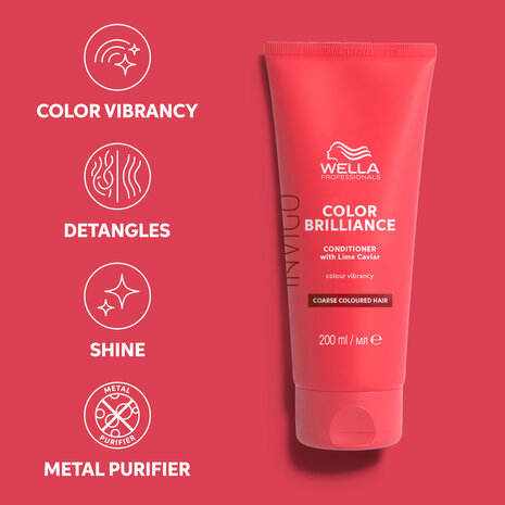 Wella Invigo Color Brilliance Conditioner - weerbarstig haar