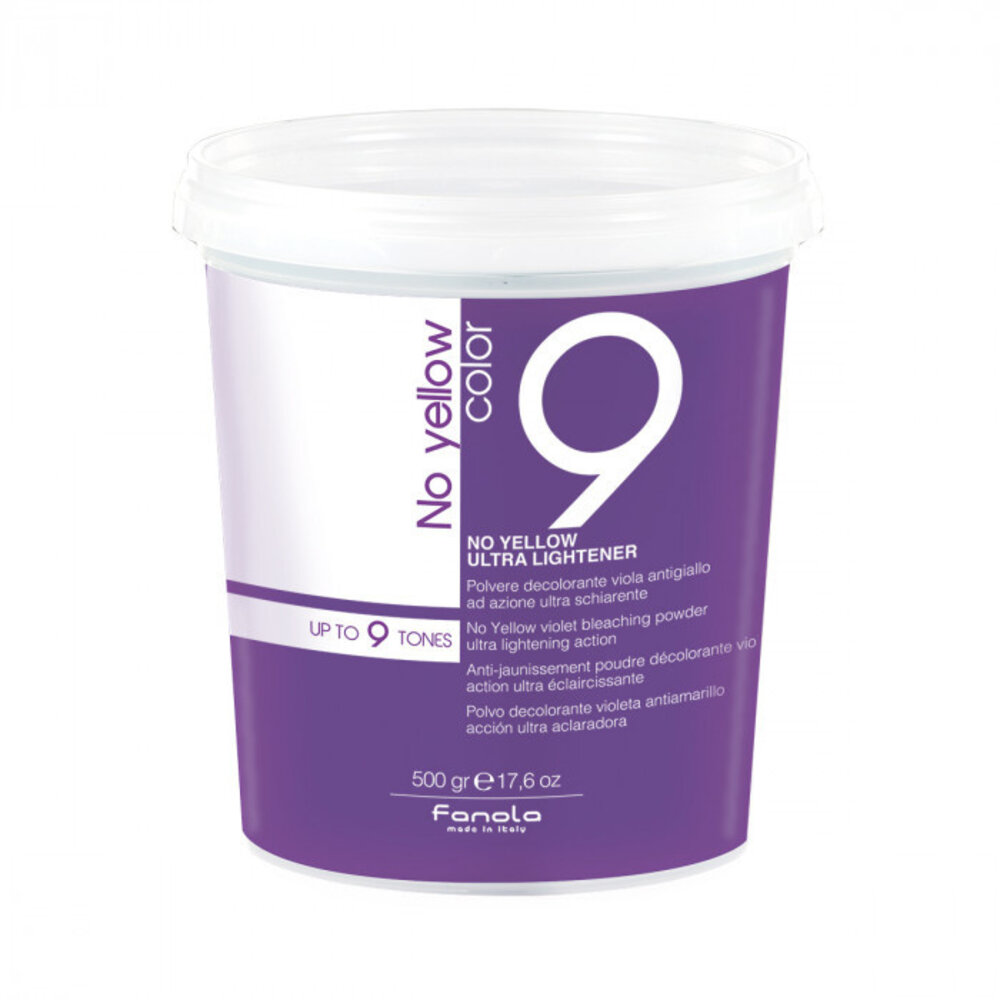 Fanola No Yellow Ultra Blondeerpoeder 9 Tinten - 500gr. Fanola No Yellow Ultra Blondeerpoeder 9 Tinten - 500gr.