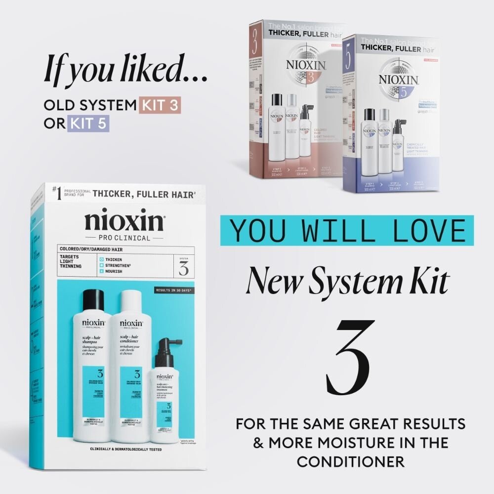 Nioxin System 3 Light Thinning Trial Kit - 150+150+50ml