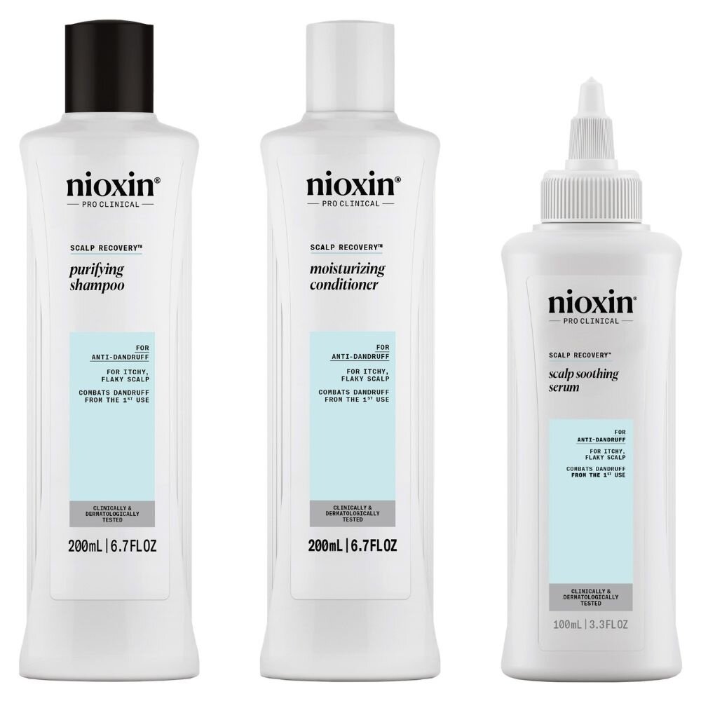 Nioxin Scalp Recovery Anti-Dandruff Kit - 200+200+100ml