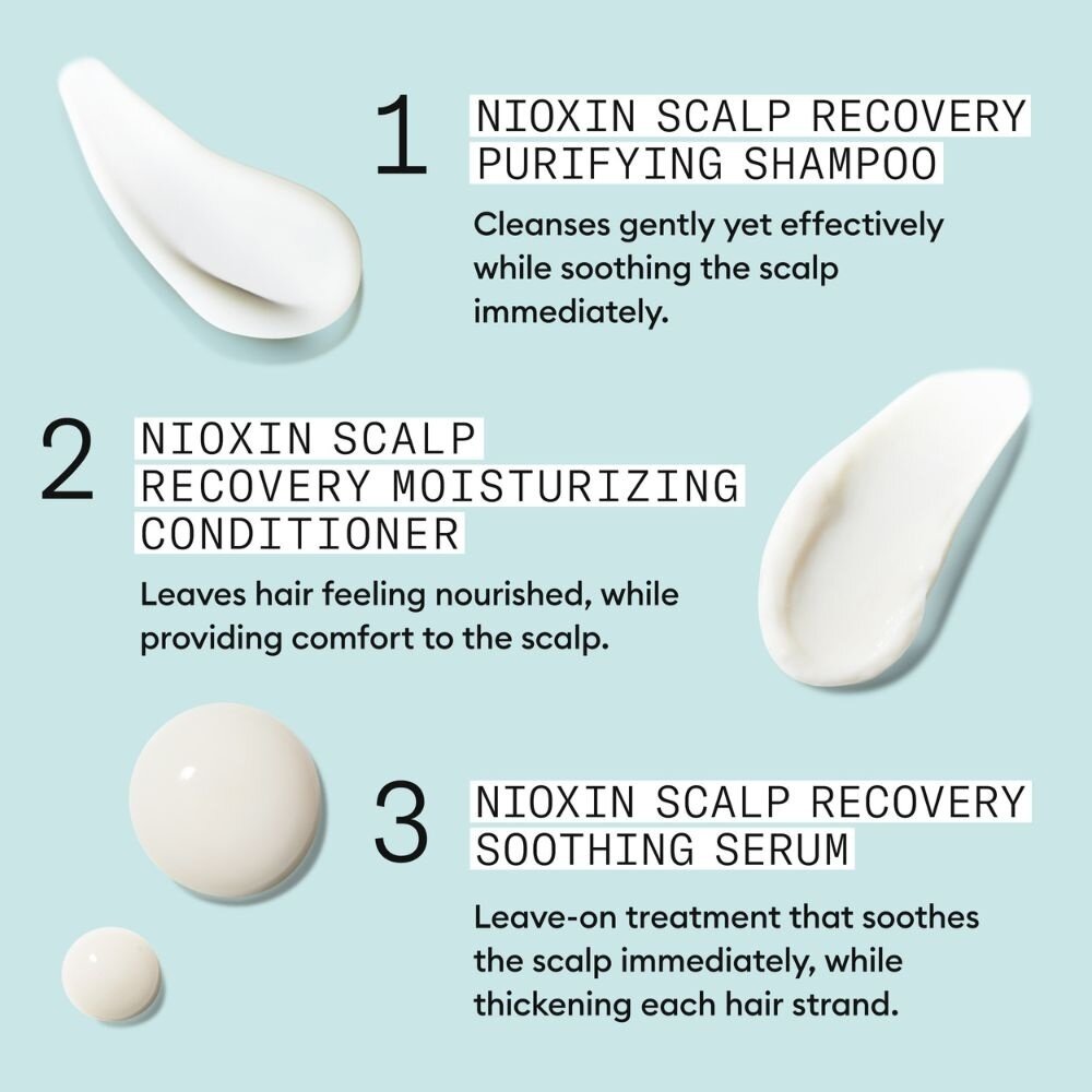 Nioxin Scalp Recovery Anti-Dandruff Kit - 200+200+100ml