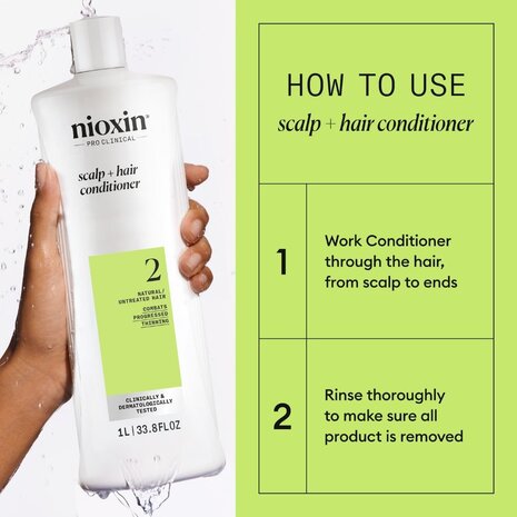 Nioxin System 2 Progressed Thinning Conditioner  - 1000ml