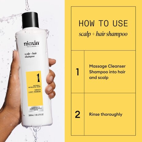 Nioxin System 1 Light Thinning Shampoo - 1000ml