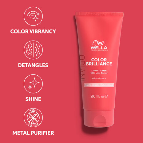 Wella Invigo Color Brilliance Conditioner - fijn/normaal haar - 1000ml