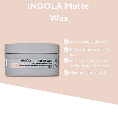 Indola Texture Matte Wax - 100ml