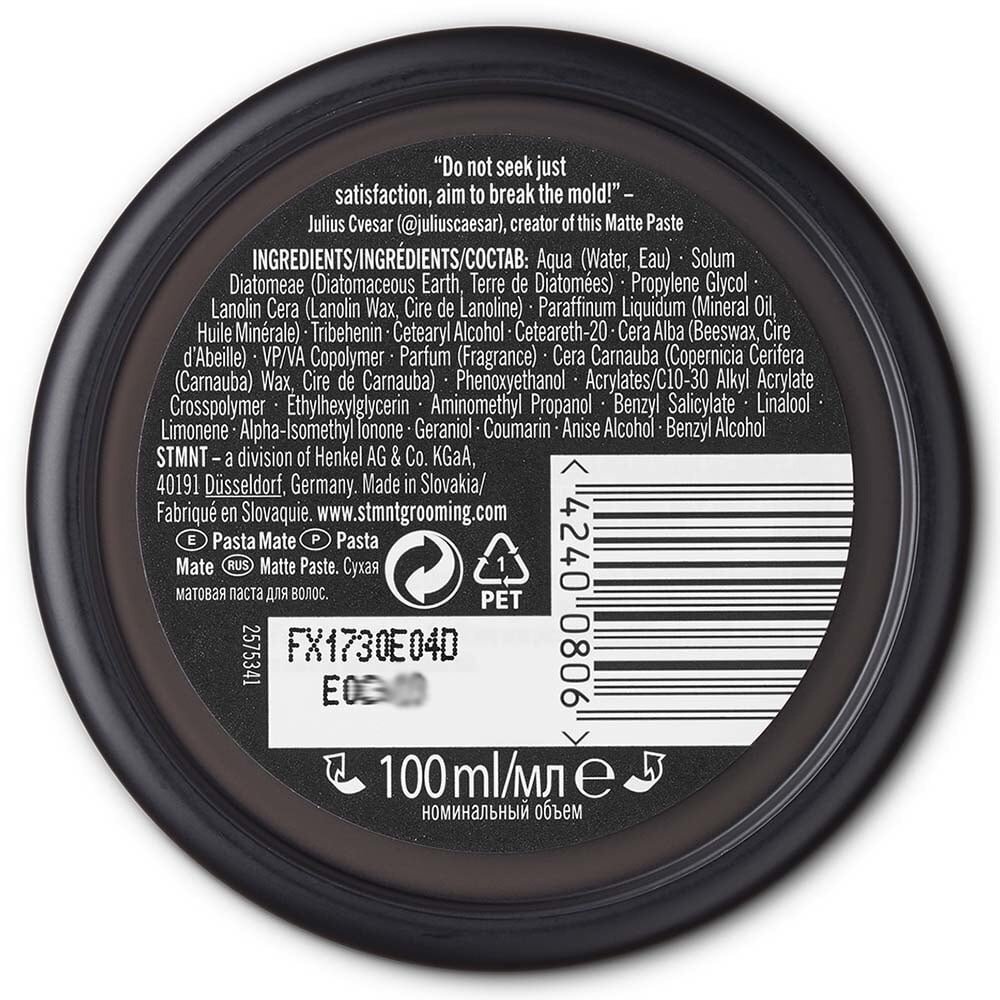 STMNT Grooming Matte Paste - 100ml