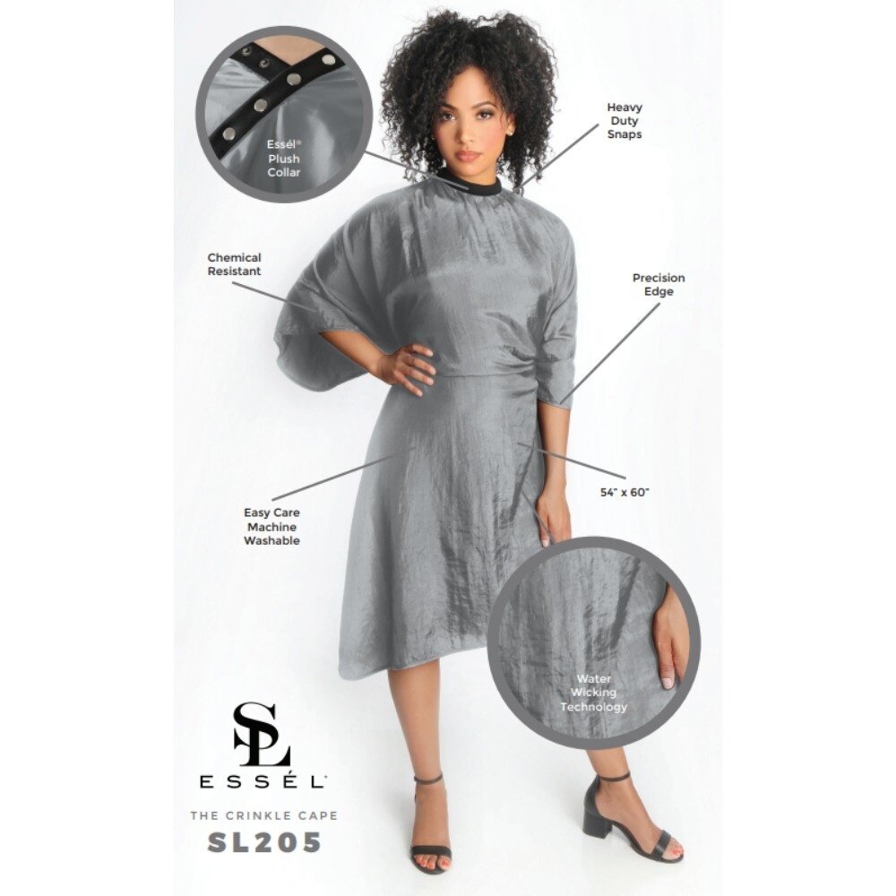 Essel The Crinkle Kapmantel Grijs