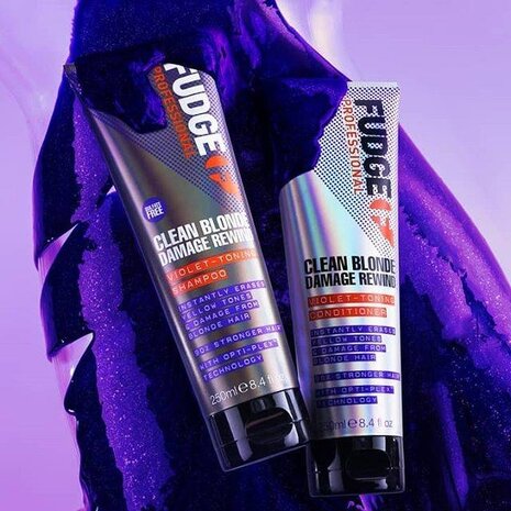 Fudge Clean Blonde Damage Rewind Violet Shampoo