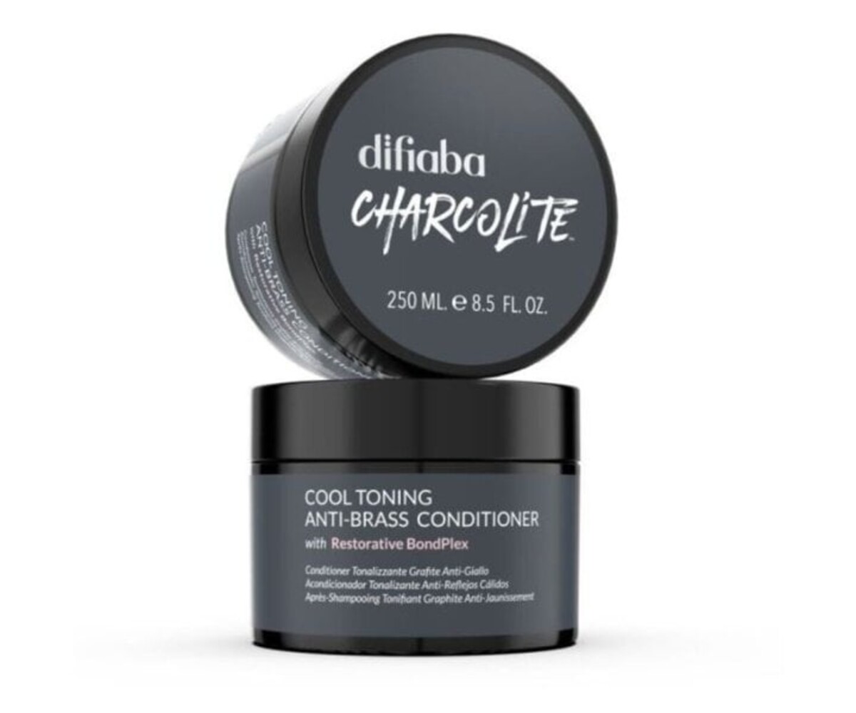 Difiaba Charcolite Cool Toning Anti-Brass Duo Set - 2x250ml