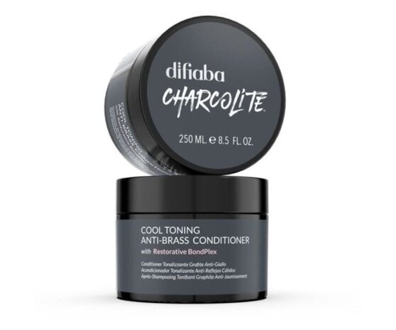 Difiaba Charcolite Cool Toning Anti-Brass Duo Set - 2x250ml