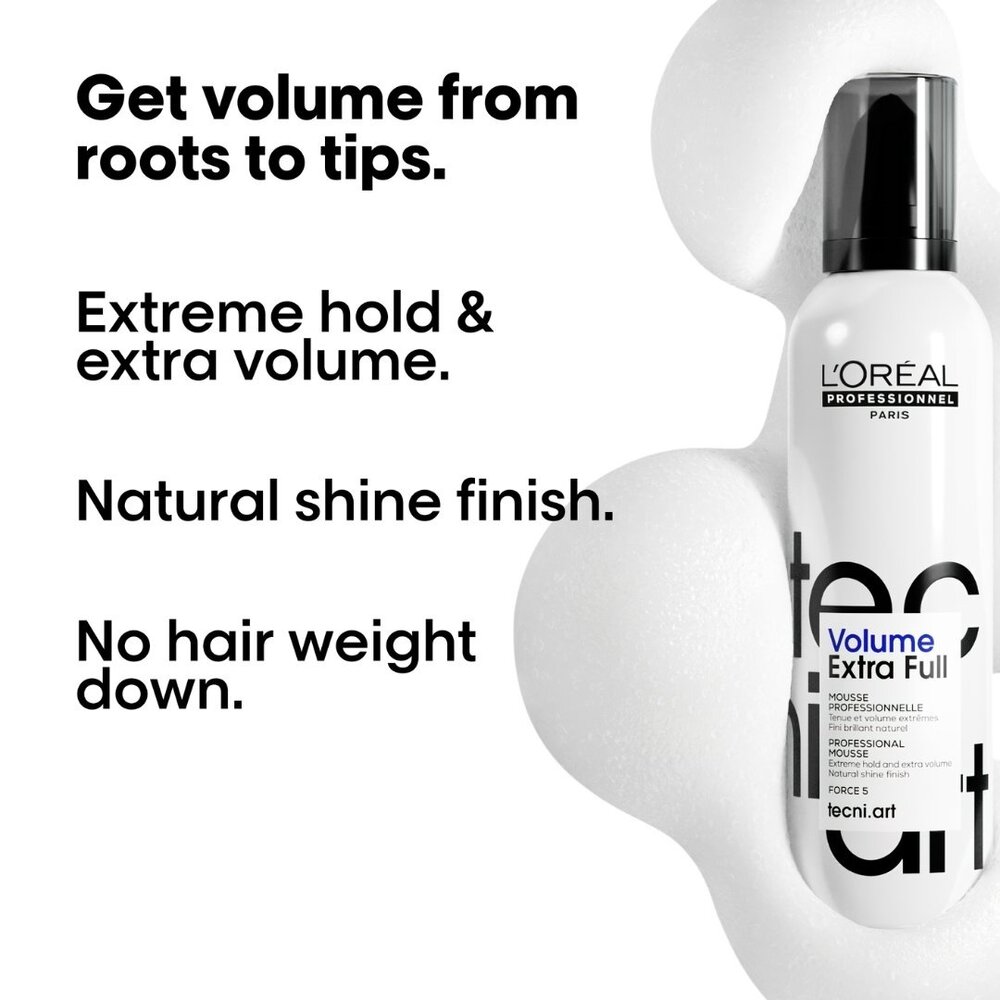 L'Oreal TecniArt Full Volume Extra Strong Mousse - 250ml