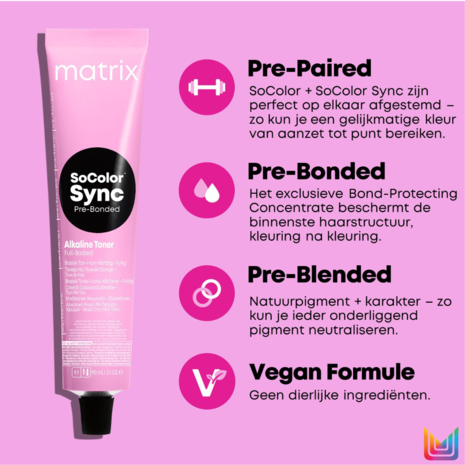 Matrix SoColor Sync Pre-Bonded Alkaline Toner - 90ml