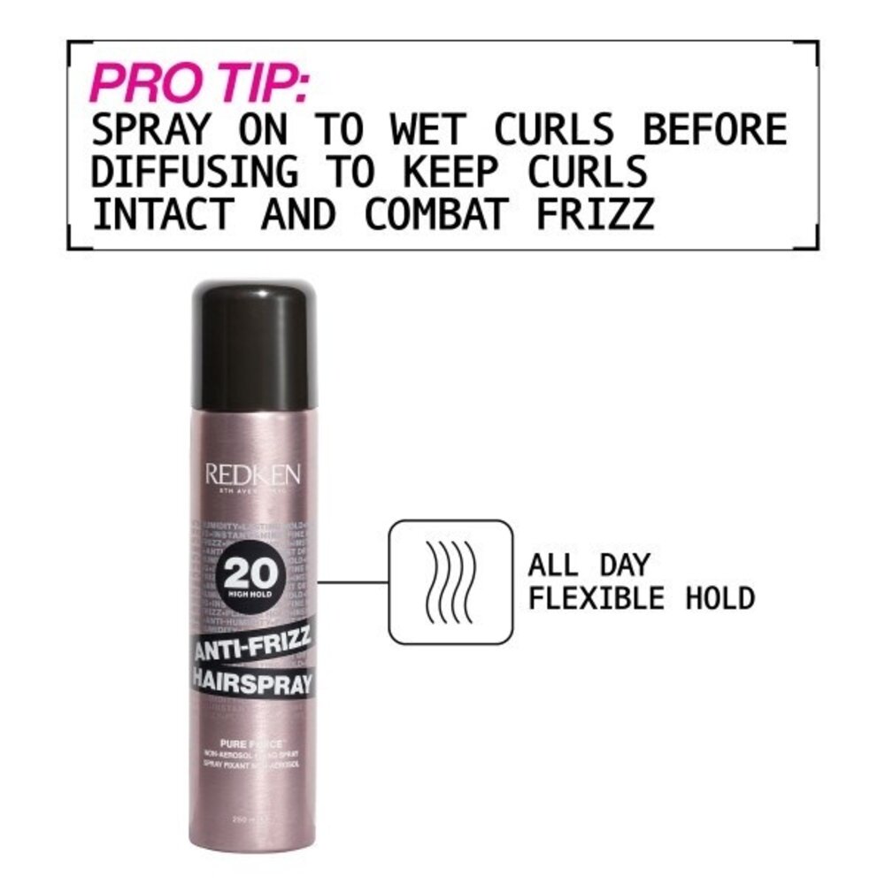 Redken Anti-Frizz Pure Force 20 Hairspray - 250ml